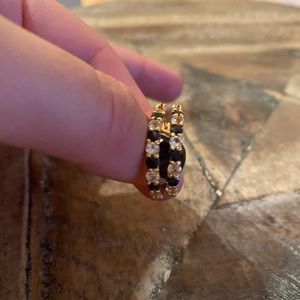 Gold plated hoop earrings